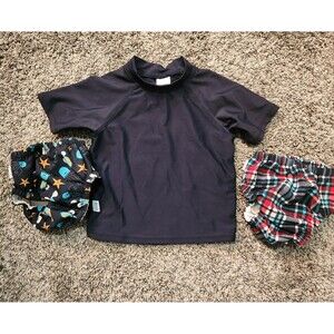 Swim Diapers and Rash Gaurd Size Large (18 Months)